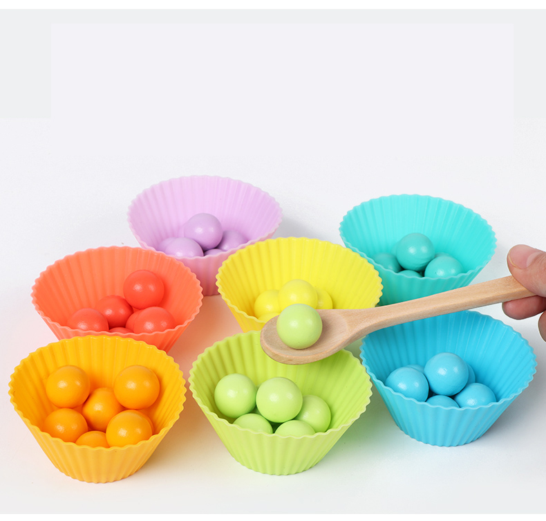 New Design Montessori Wooden Clip Beads Puzzle Board Hot Selling Colorful Kids Hand-on Skills Develop Educational Toys
