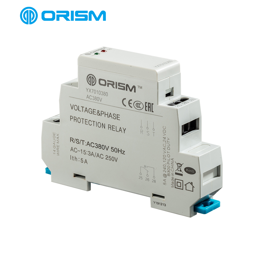 Phase Controller Relay APR-3 8 Pin AC380V Phase Controller Relay Contact Rating 5A 250VAC Resistive Load