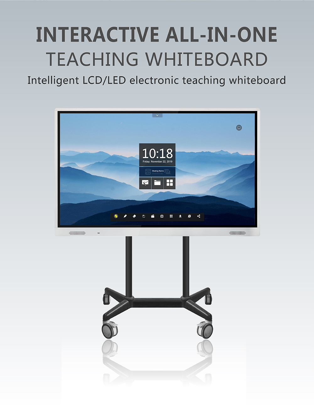 专业会议室交互式电视屏幕白板防眩光ce rohs fcc