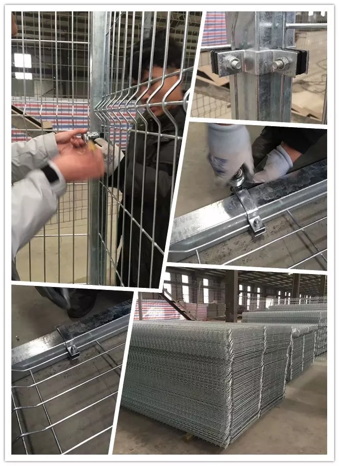 Home Outdoor Decorative Welded Wire Rigid Mesh Metal Curved Panel 3D Garden Fence