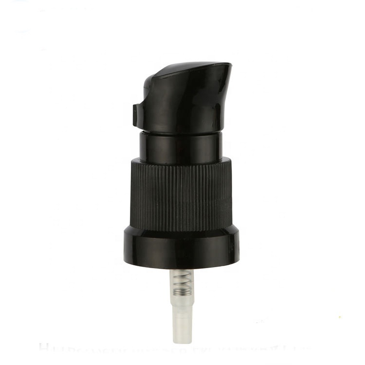 small oil pump black plastic essential oil bottle pump 18/415 18mm liquid soap pump