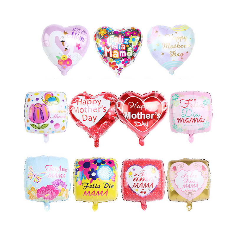 18 дюймов майларовый гелием испанский воздушных шаров в форме сердца Счастливый День матери воздушные шары Счастливый День отца воздушные шары