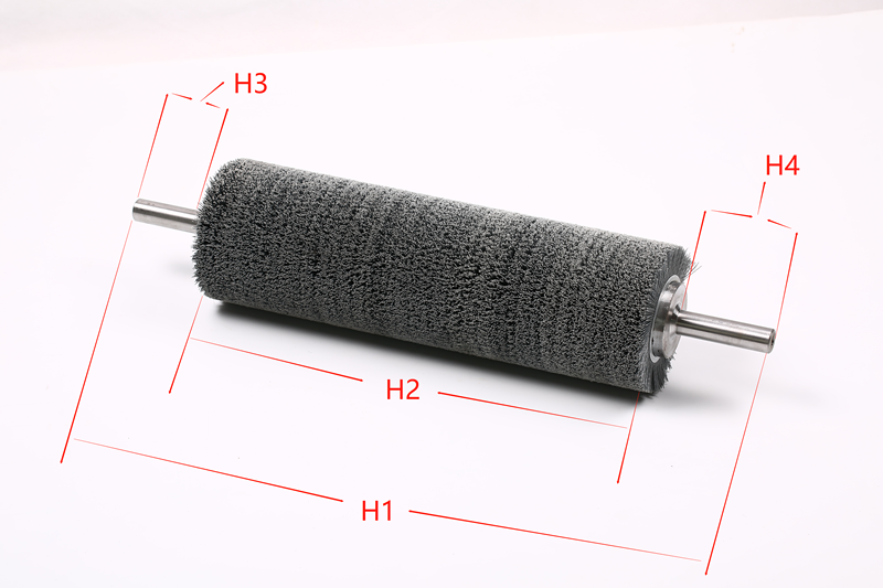 Abrasive Nylon Industrial Roller Brush For Wooden Polishing