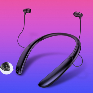Camera bluetooth headset Magnetic Neckband Inside Outside Louder Speaker Hands free Recording Camera Travel Earphone