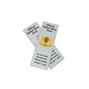 China Tamper Protection Voting Ballot Box Paper Security Seals