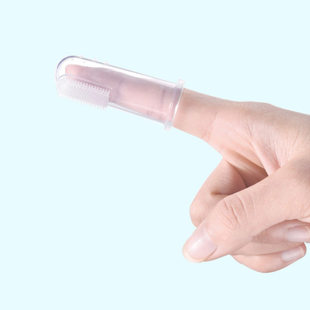 Силиконовая зубная щетка для младенцев