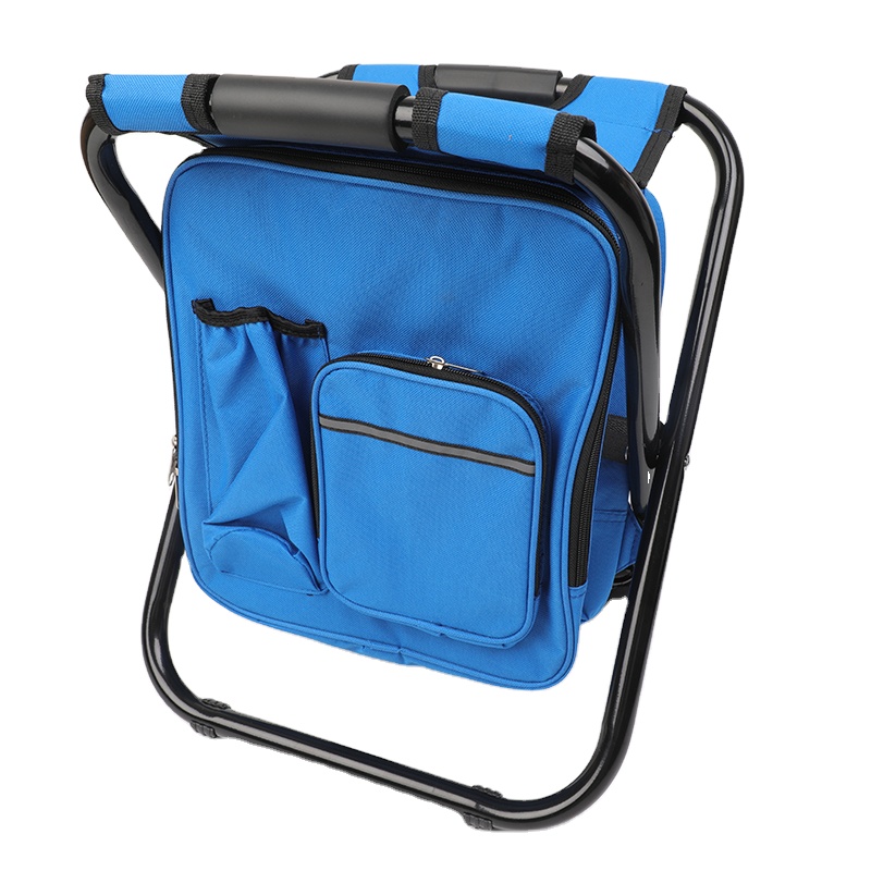 Легкое переносное складное кресло для рыбалки с сумкой-холодильником, используемой летом