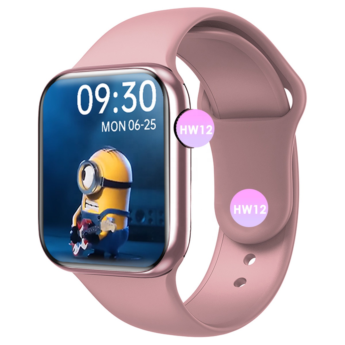 HW12 бесплатная сумка с круглым лицом сенсорный большой Лучший Android 7,1 полный экран Смарт-часы для детей