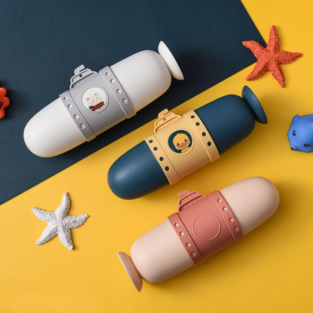 WH582 Высококачественная детская зубная щетка из полипропилена, Дорожный Чехол, чашка для мытья рта в форме подводной лодки