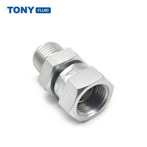 10 X 1//4 BSP Giratoria Hembra conificados Tapa de obturación hidráulico con 60 ° Cono