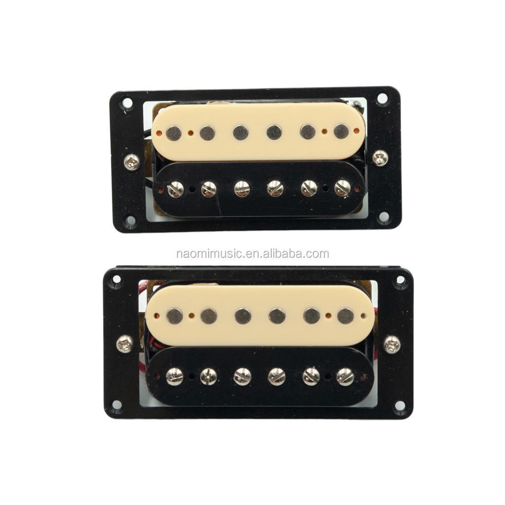 Durable Black Zebra Faced Double Coil Guitar Pickup - Oem