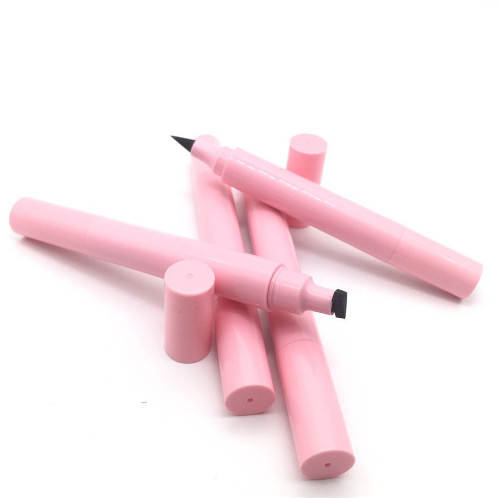 Оптовая продажа, милая розовая подводка для глаз, горячая Распродажа, водонепроницаемые быстросохнущие подводки для глаз, ручка с двойным уплотнением, упаковка на заказ