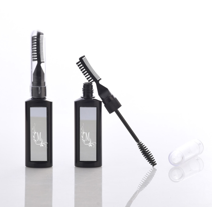 Plastic Empty Black Double Side Brush Eyelash Mascara Wands with Tube