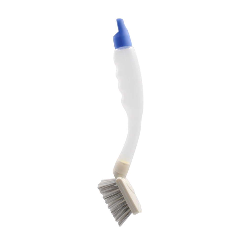 High Quality Cheap Easily Cleaned Round dish brush with soap dispenser