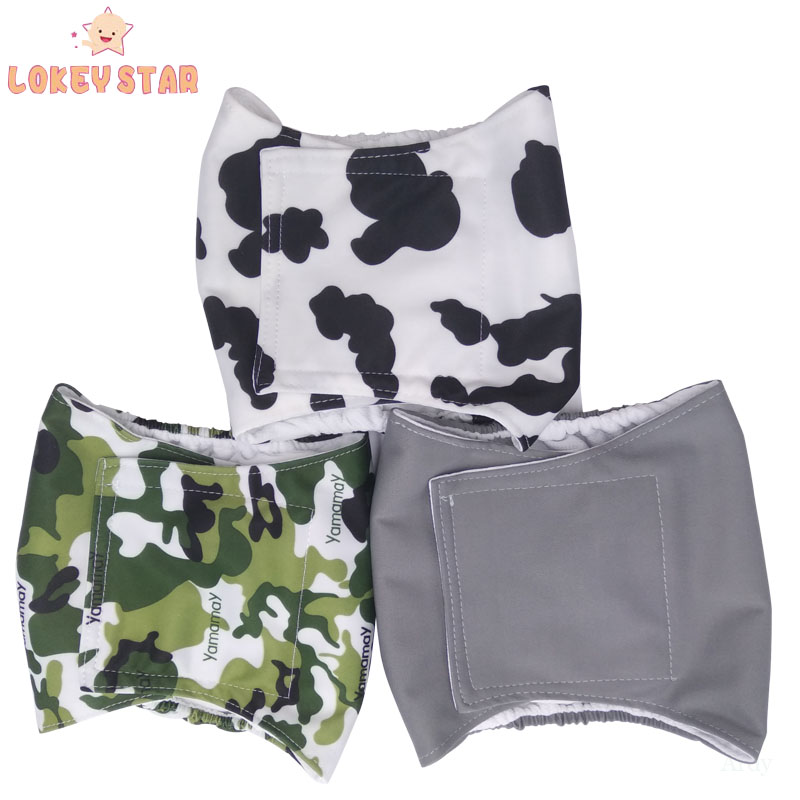 Lokeystar M Размер, прочные регулируемые подгузники для домашних животных, мужские полосы для живота для собак