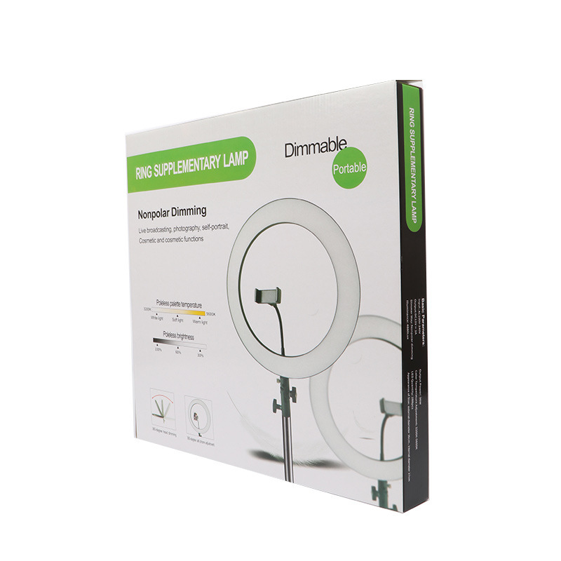 14 дюймов кольцо-вспышка для селфи с штатив прямая трансляция макияж с регулируемой яркостью Светодиодная подсветка солнечный свет для камеры красоты Ringlight