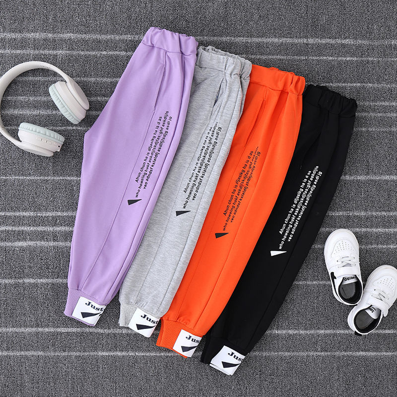 Оптовая продажа, детские спортивные брюки, повседневные брюки, новинка 2020, для мальчиков и девочек, повседневные хлопковые детские брюки на осень и зиму