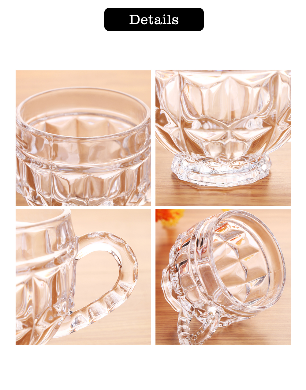 环保啤酒杯透明玻璃咖啡果汁水杯带手柄玻璃杯 - buy glass cup,mug