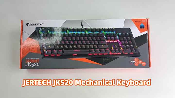 Jertech JK520 Wired Keyboard - Full Size Mechanical Gaming