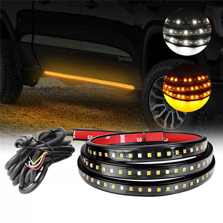 Nova Lighting, 48 дюймов, желтая, белая светодиодная лента с указателем поворота, светодиодные ходовые огни для автомобилей