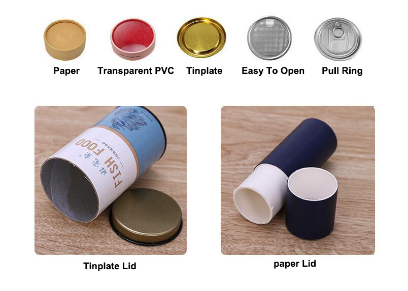 ODM Cosmetic Paper Tube Packaging Tłoczenie na gorąco Matowe lakierowanie 4