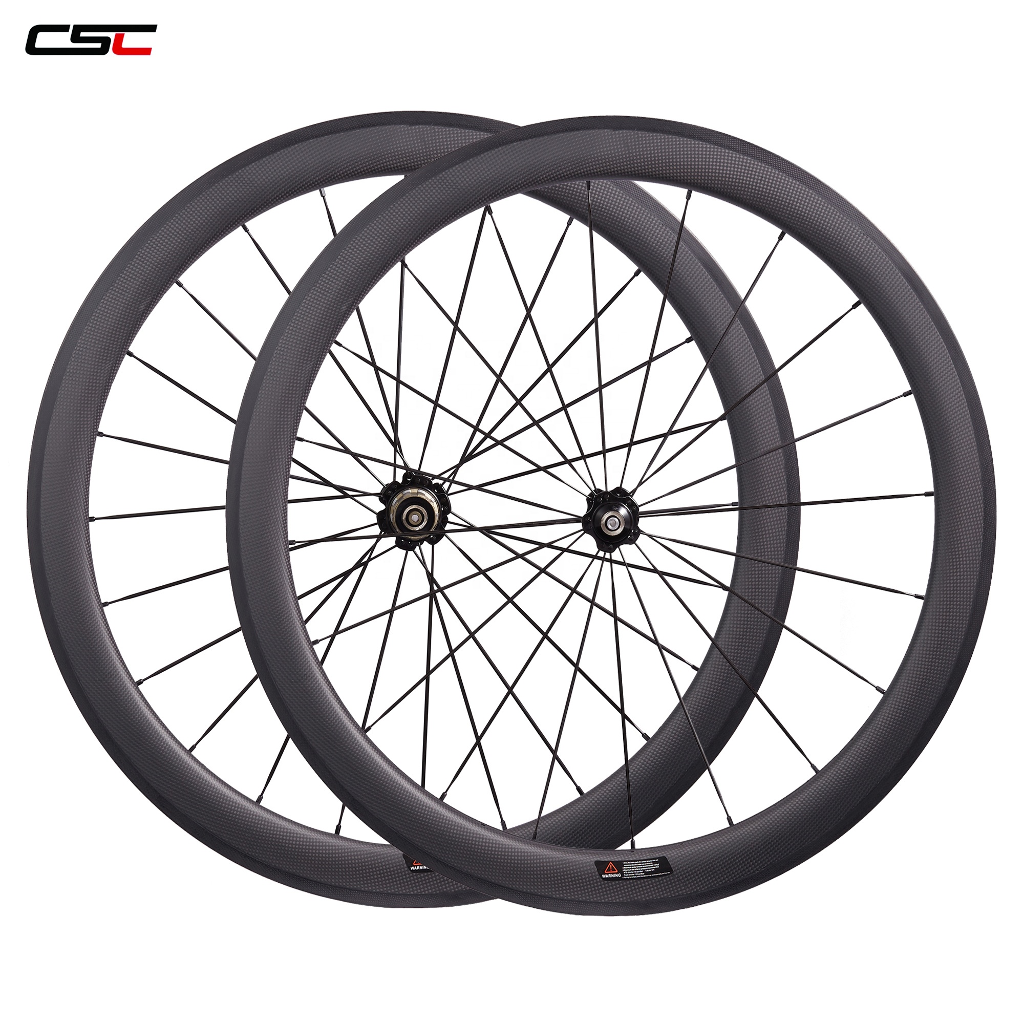 CSC Newest 60mm Clincher Carbon Road Bicycle wheels Novatec A271SB//F372SB 700C