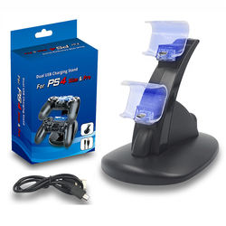 Controller LED Dual Charger Dock Mount USB Charging Stand For PlayStation 4 PS4 Xbox One ONLY FOR USA