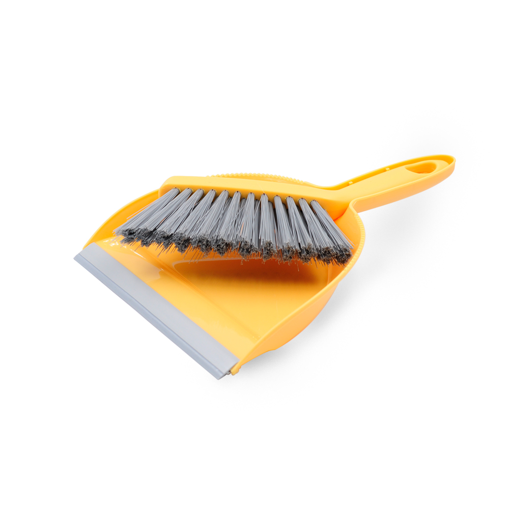 Dustpan and Brush Set Household Plastic Plastic Broom Handle Made PP Dustpan+pp Bristle +TPR Handle Plastic Cover All-season 99