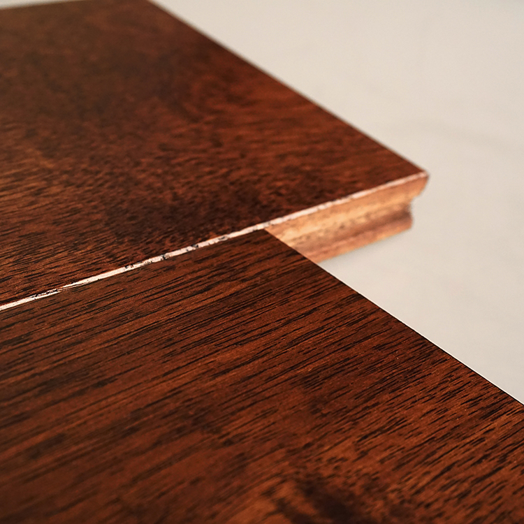 Big leaf acacia walnut color solid decking for living room
