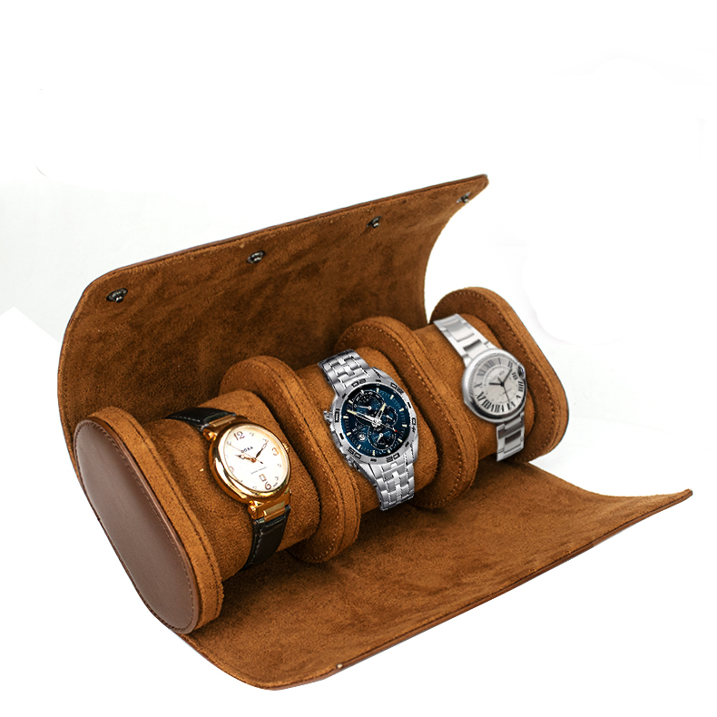 Мужские дорожные часы на заказ, защитный ящик для хранения, роскошные кожаные коробки и чехлы для часов