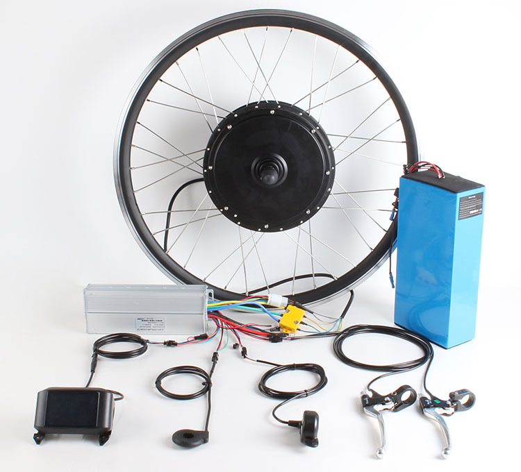 Kit Conversion Vélo électrique 2000W 48V/52V - Roue Arrière 27.5/29", écran LCD Couleur, Neuf