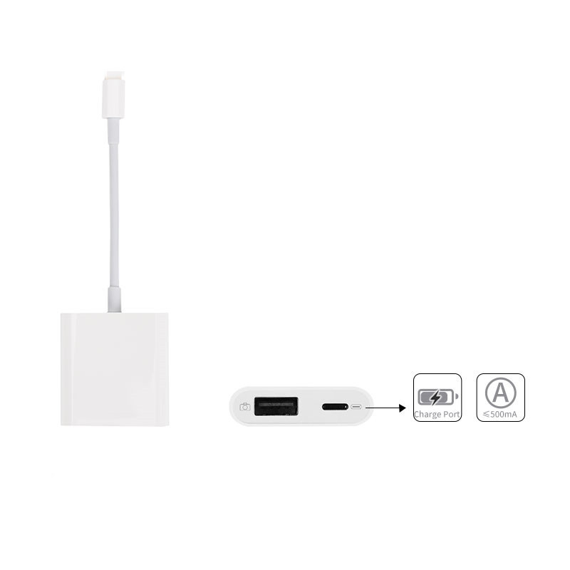 Оптовая продажа по 8 pin USB для подключения камеры адаптер Otg Кабель-переходник с USB зарядное устройство для мобильного телефона аксессуары