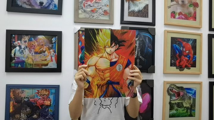 3Dアニメレンズキュラードラゴンボールポスター悟空3Dポスター