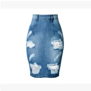 denim skirt knee length online