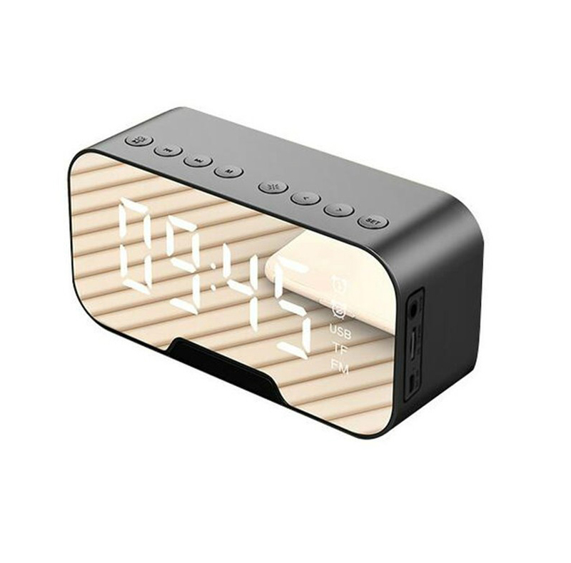 G5 синий зуб портативный динамик синего зуба 5,0 динамик супер Bass беспроводной стерео колонки зеркальные часы-будильник Поддержка TF карты