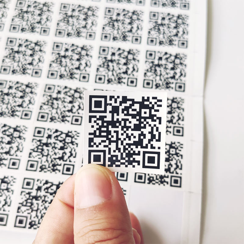 Custom Reusable Vinyl QR Code Stickers - Durable, Waterproof
