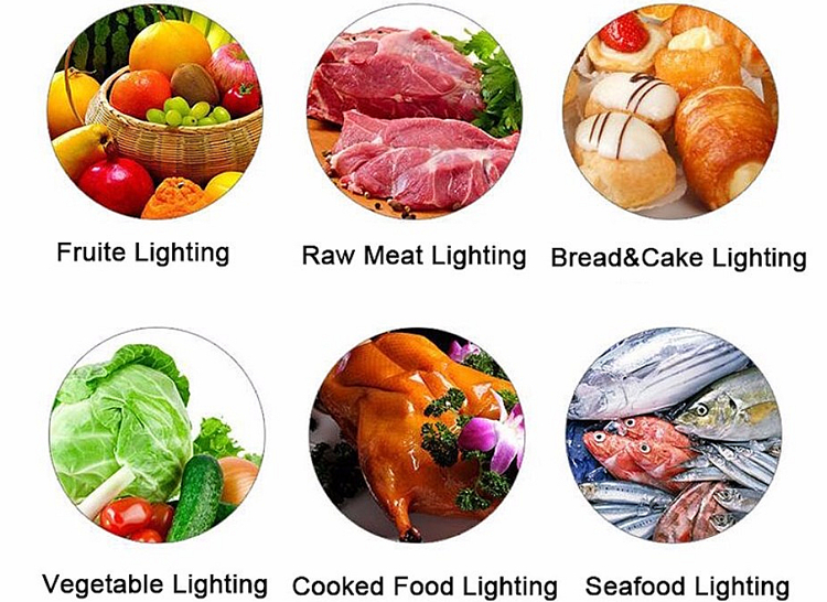 Hanging Food fresh sea food Low Bay 20w 30w 40w lighting for supermarket