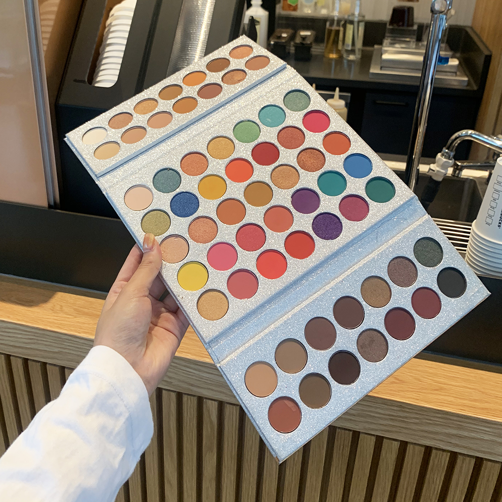 OEM.ODM эмалированная матовая косметическая палитра теней для век стойкий макияж блестящие тени для век бесплатный образец