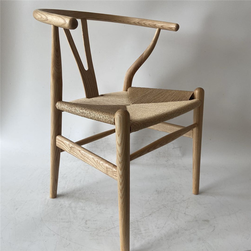 Твердый Пепельный деревянный стул Hans Wegner Wishbone деревянный ресторанный антикварный обеденный стул Y