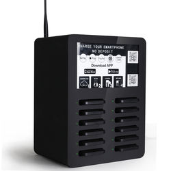 New arrival public phone charging station multiple share power bank customize charger station