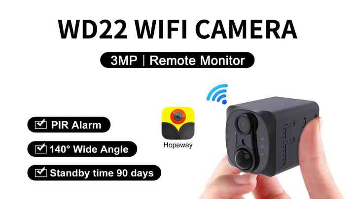 3MP WiFi Mini PIR Camera WD22 1080P Wireless Security WIFI Indoor
