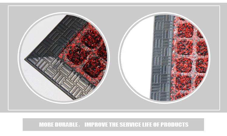 Tufted Grass Surface Shaggy Polypropylene Absorbent Wholesale Door Mat(图4)