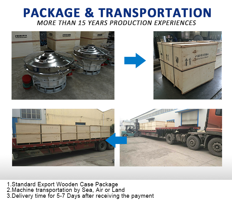 Direct Discharge Removing Impurity Food Salt Corn Rice Powder Circular Vibro Screen