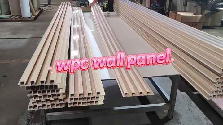 Waterproof Outdoor Wall WPC Fluted Cladding Panel Decorative Wooden ...