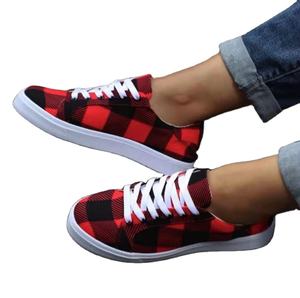 buffalo plaid canvas shoes