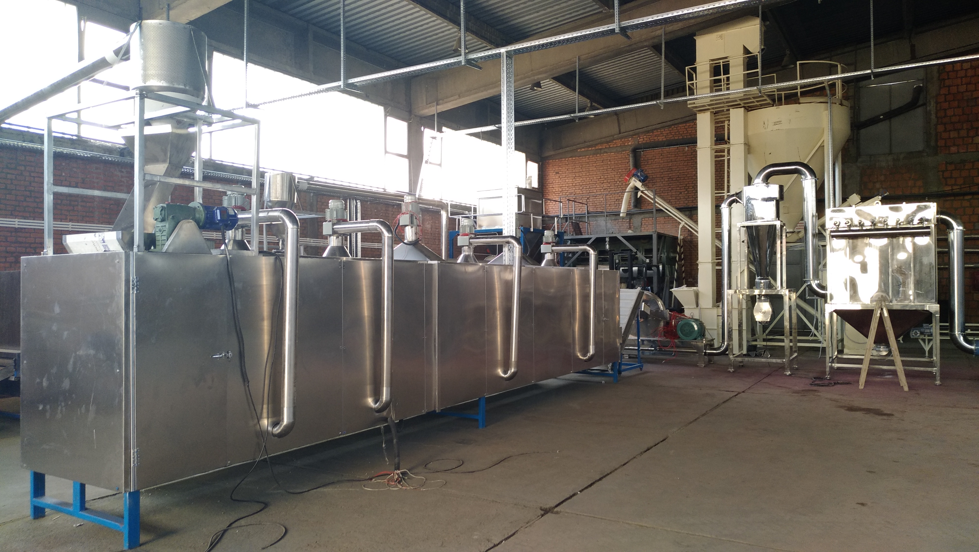 非离子油井钻井改性淀粉生产线预胶化玉米改性淀粉挤出机