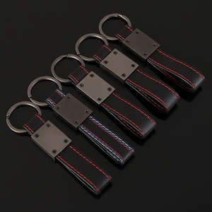 4 Different Colors FREE PP Noosa Style Heart Shaped Leather Keyring