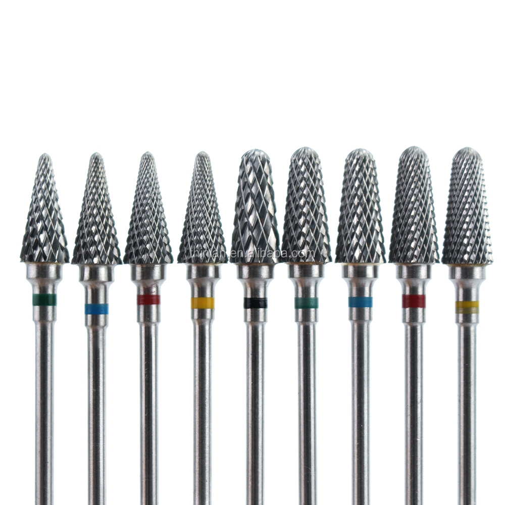 陶瓷碳化物钻石钨钉钻头直头碳化物毛刺光滑银美甲电动钻头