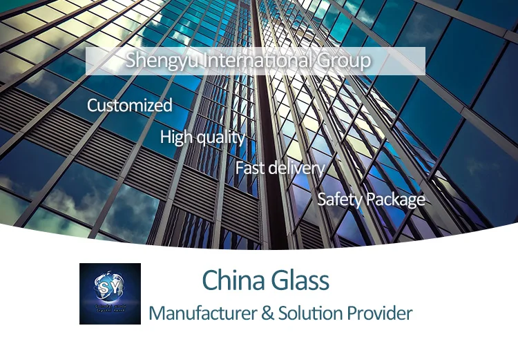 Glass Tempered Laminated Thick 6.38Mm 10.38Mm 12.76Mm And Customized Clear Laminated Glass