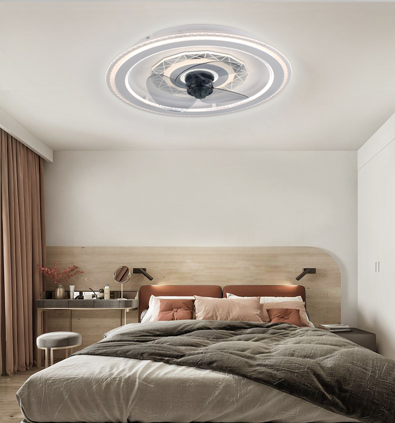 Декоративное освещение, акриловые вентиляторы с лампами и дистанционным управлением, потолочный вентилятор со светодиодной подсветкой